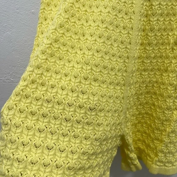 I Love Mr. Mittens Yellow Lace Shorts Size XS/S